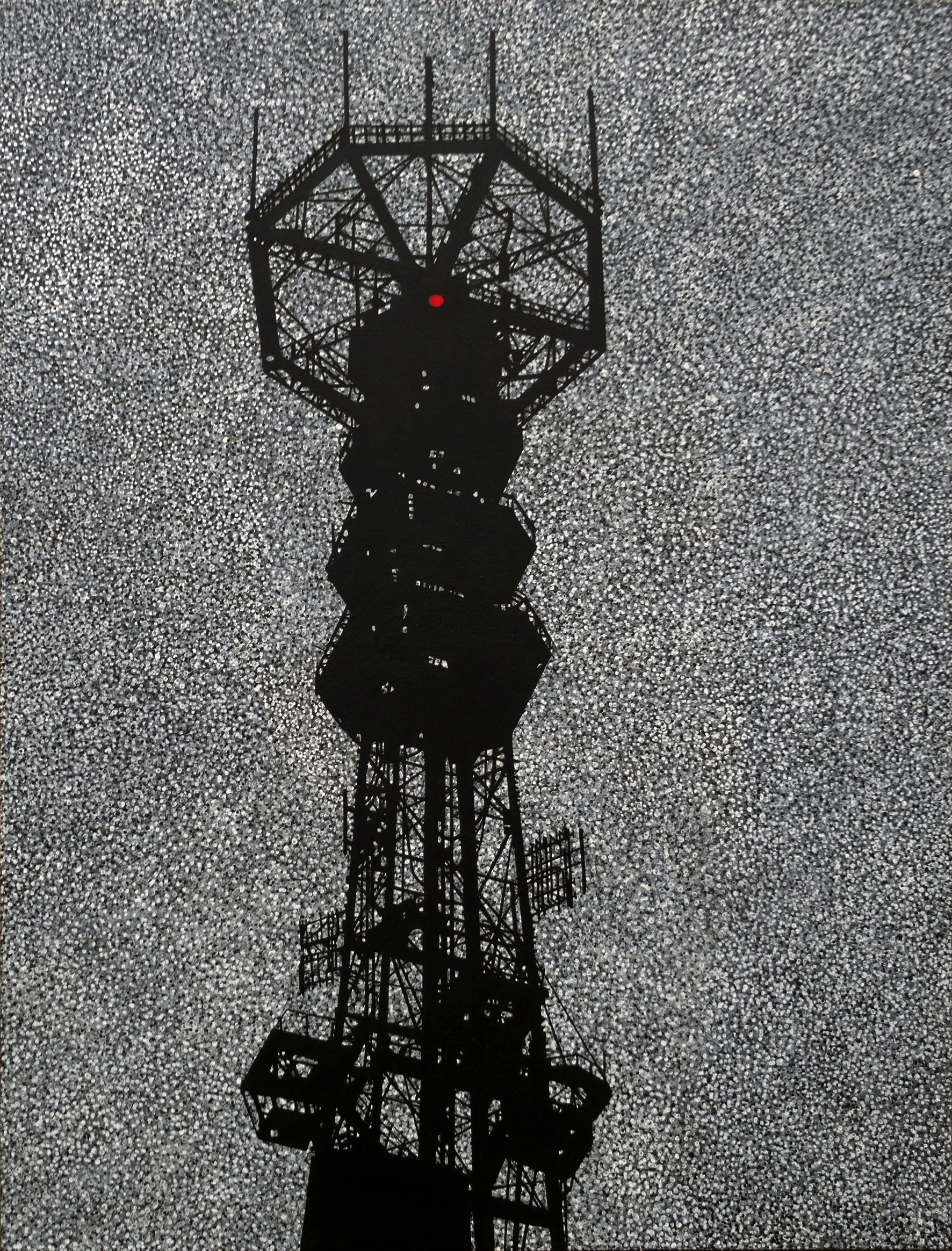 The transmitter, 170 cm x 130 cm, acrylic on canvas, 2017