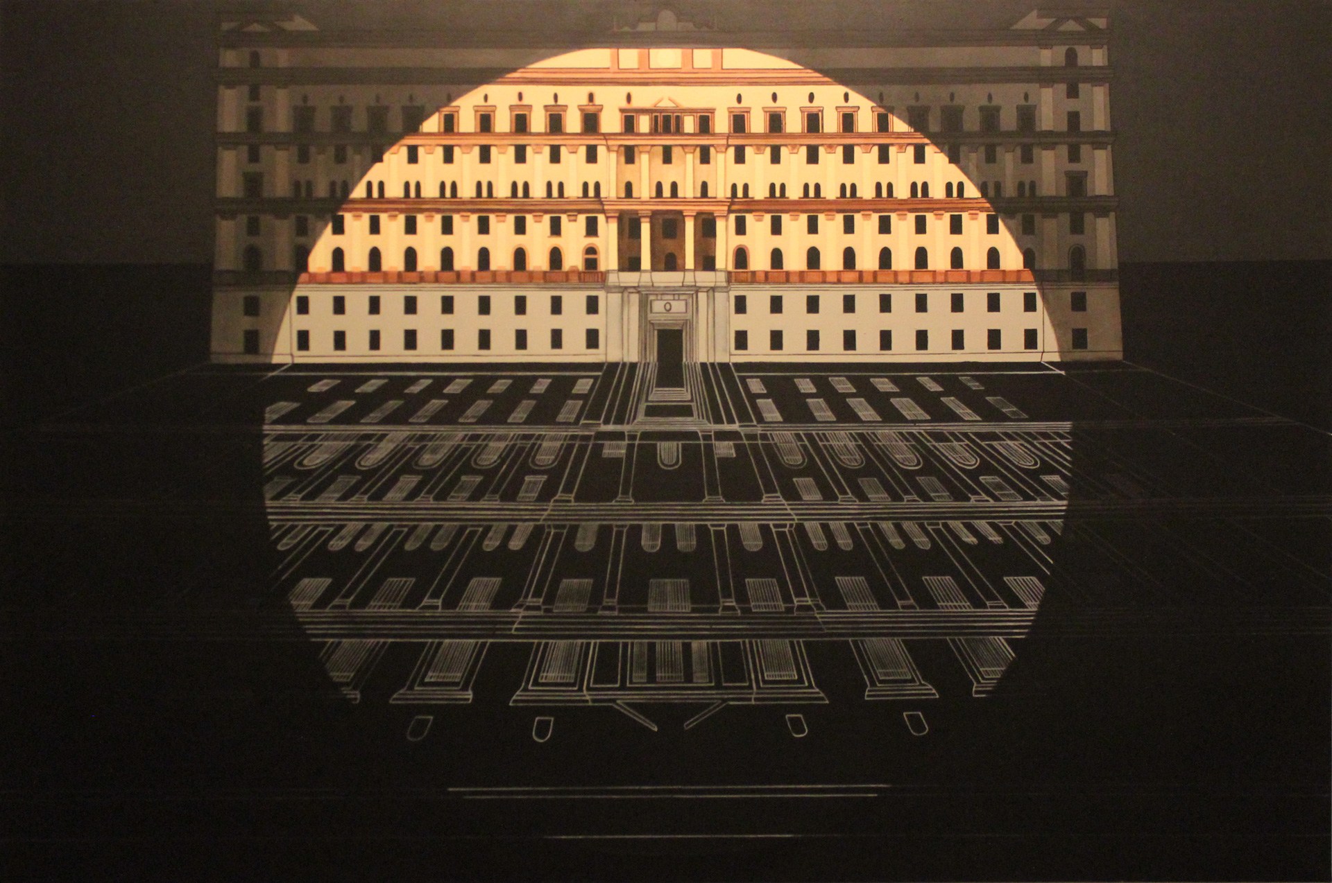 Andropov's fortress, 140cm x 210cm , acrylic on canvas, 2013 