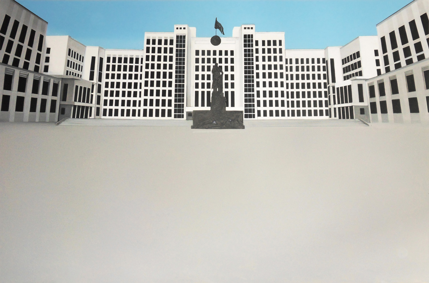 The Medium is the Message 140cm x 210cm, acrylic on canvas, 2014